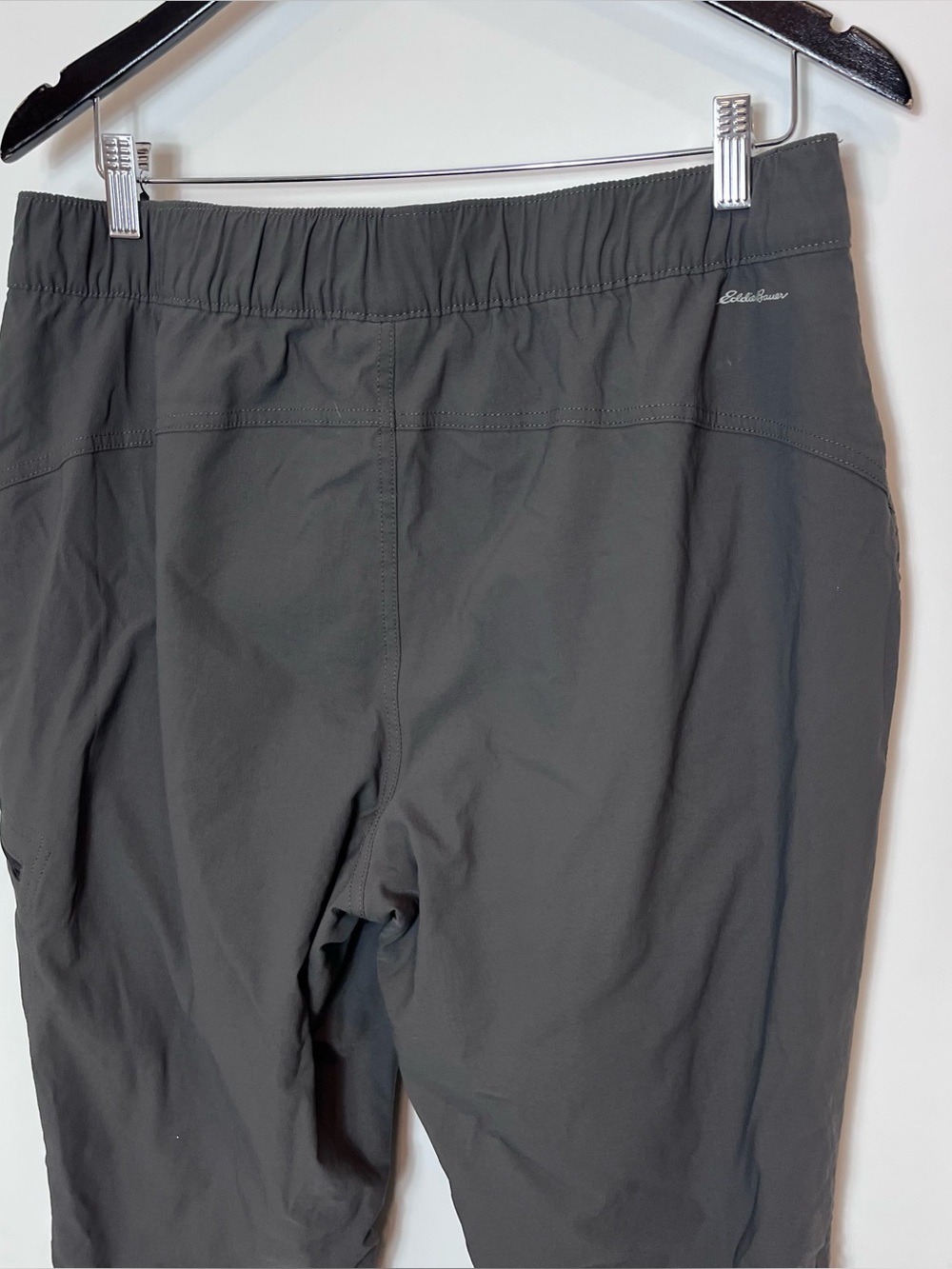Eddie Bauer Fleece Lined Dark Gray Zip-Pocket Pants Outdoor Gorpcore Women 14 - Picture 5 of 7